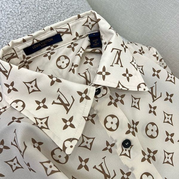 追跡付 ルイヴィトン フローラルモノグラムパジャマシャツ 偽物 vue99617